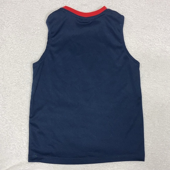 Disney Pixar lightning McQueen navy red race car tank top size 7 - Picture 4 of 6